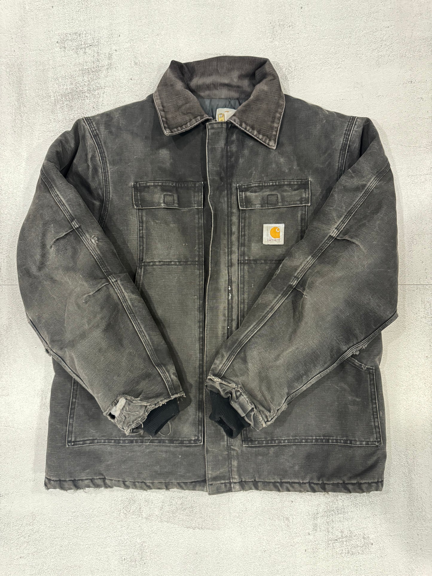 Vintage 00s Carhartt Barn Coat Jacket L BLACK