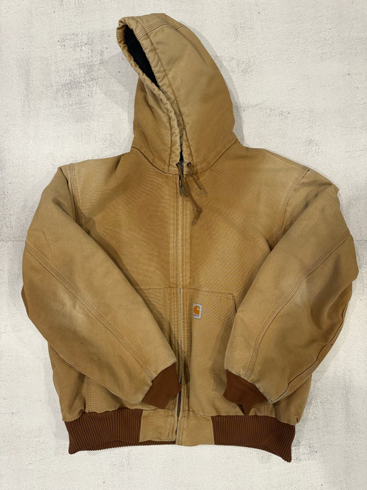 Vintage 00s Carhartt Zip-Up Hoodie Jacket L CH BROWN