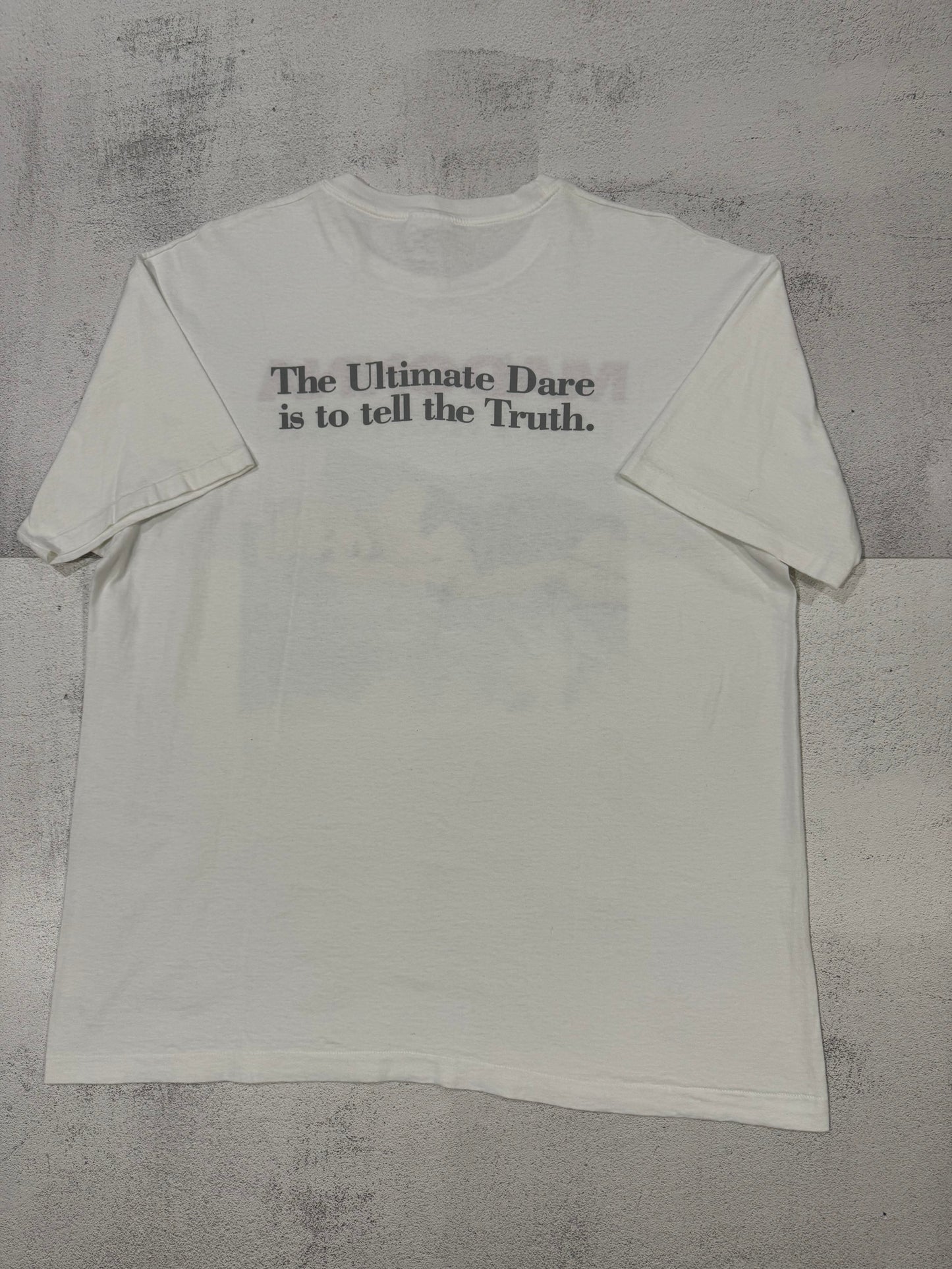 Vintage 90s Madonna "Truth or Dare" Tee XL WHITE Single Stitch